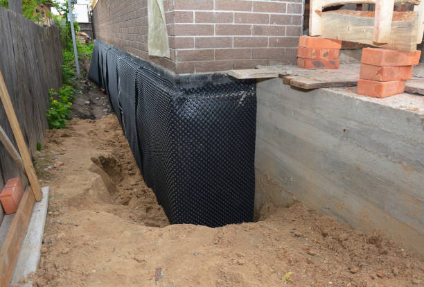 SJ Waterproofing Pros technician performing targeted Vapor Barrier Installation assessment in Mount Arlington, NJ